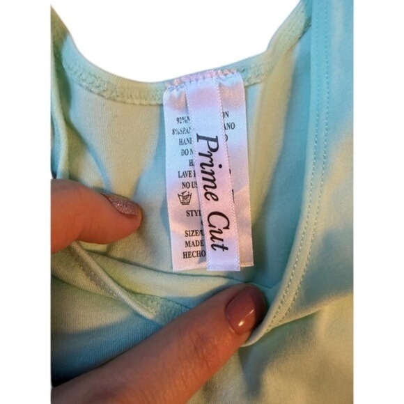 Prime Cut Island Aqua Seamless‎ Scoop Neck Tank Top P-29 One Size - Picture 3 of 6